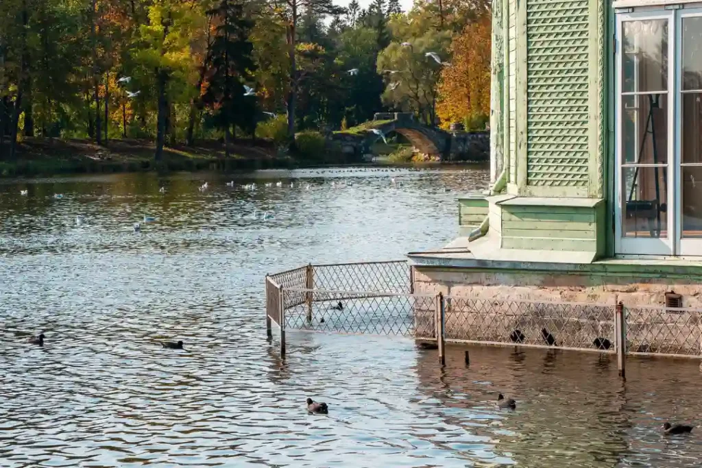 Damaged House That Has Flooded in New York