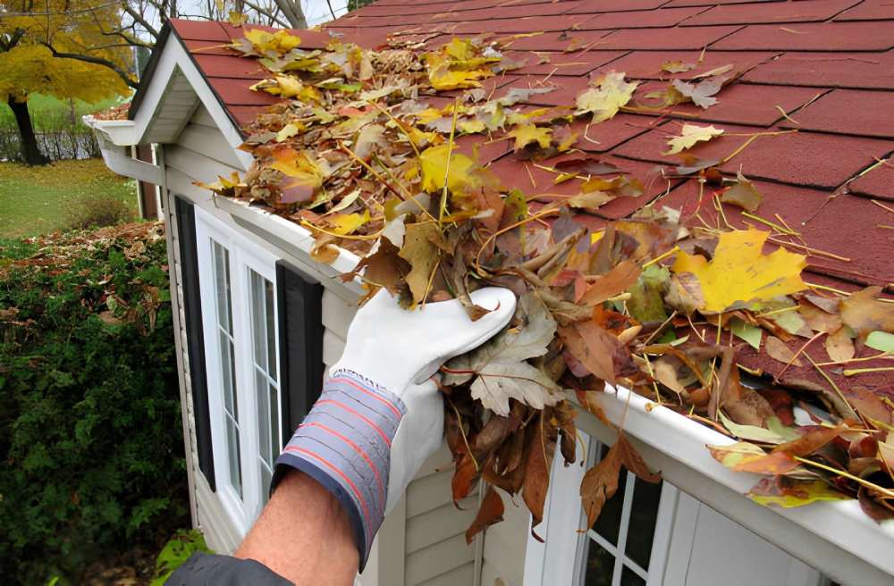 spring home maintenance checklist gutter and drainage task